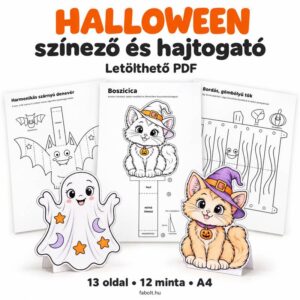 Halloween- i színező és hajtogató